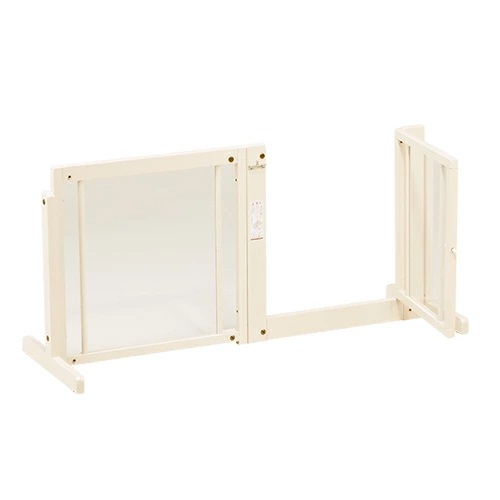 [システムゲートBF60アクリル] 小型犬用 透明アクリル ペットゲート