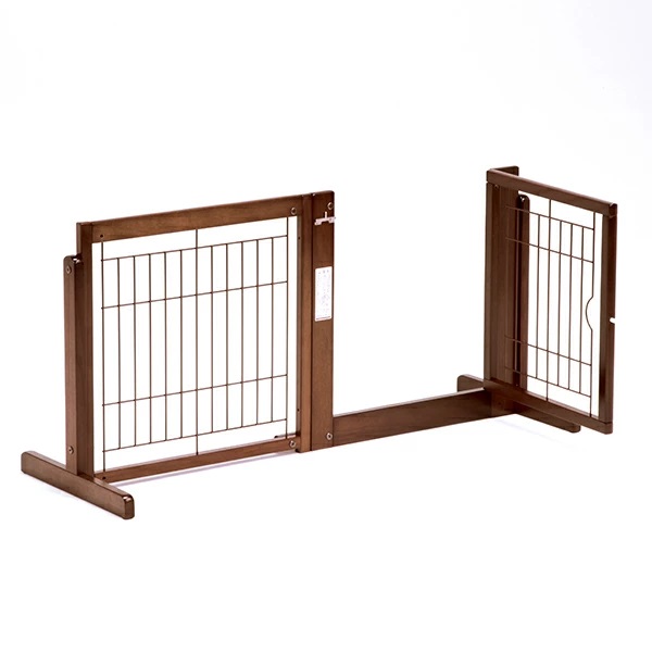 [システムゲートBF60メッシュ] 高さ60cm ドア付き 置くだけ ペットゲート