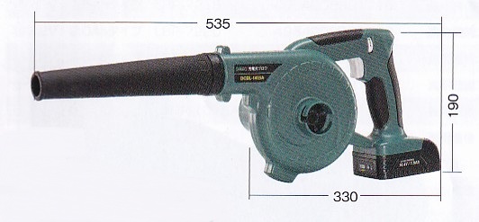 新興製作所　14.4V充電式ブロワ　DCBL-1415A　（バッテリ、充電器付）　吹き飛ばし・集じん