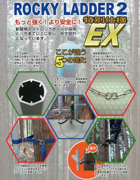 巴化成　ロッキーラダー2EX　LW-600EX