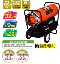 ナカトミ　スポットヒーター　KH-125D　代引不可　会社のみ、個人宅不可　在庫あり
