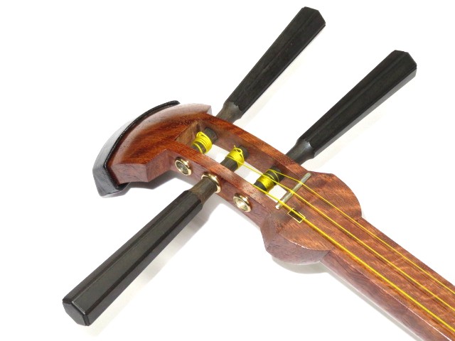 新品　トチ花梨三味線　小唄端唄
