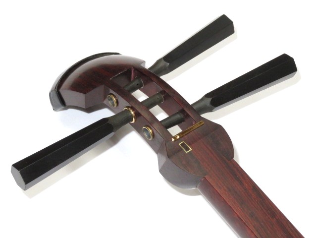 中古三味線　紅木　半津軽