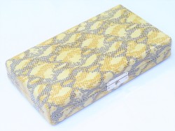 三味線用　本革2丁撥入れ