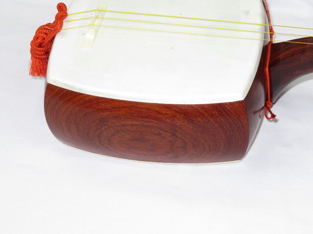 中古三味線　紅木　長唄