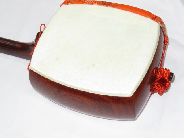 中古三味線　紅木　長唄