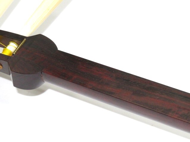 中古三味線　紅木　長唄