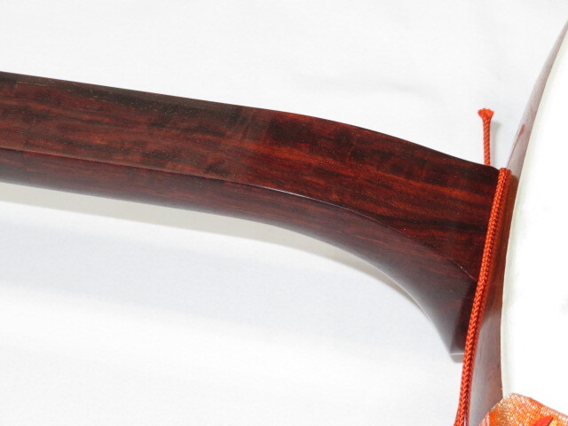 中古三味線　紅木　長唄