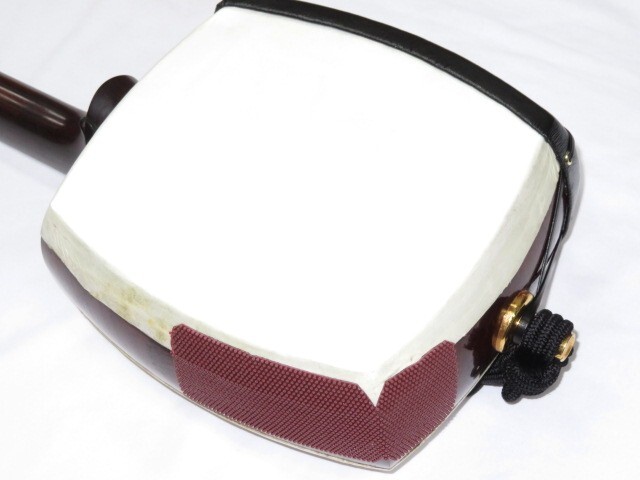 中古三味線　紅木　津軽