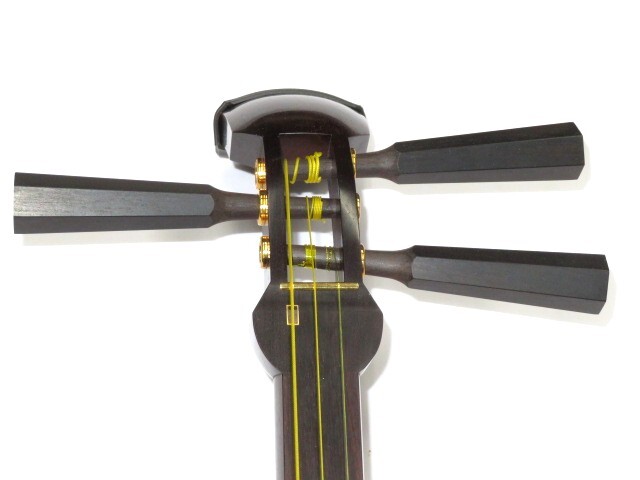 中古三味線　紅木　津軽