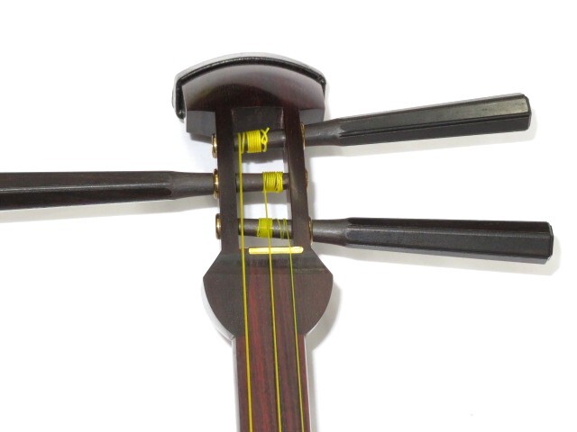 中古三味線　紅木　長唄