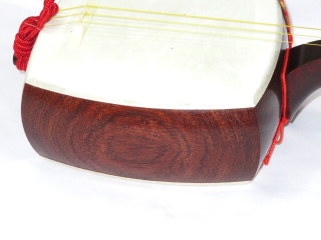 中古三味線　紅木　長唄
