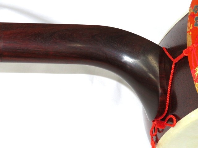 中古三味線　紅木　長唄