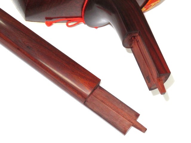 中古三味線　紅木　長唄