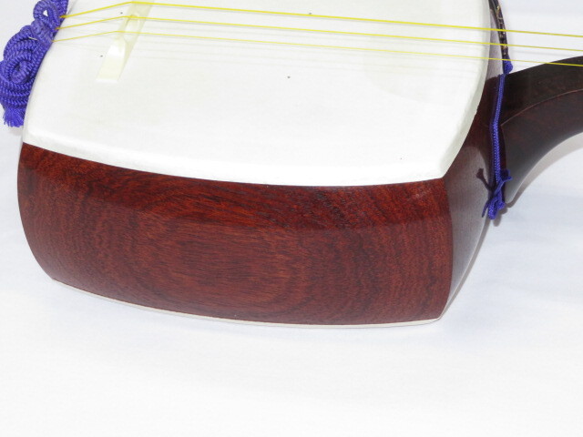 中古三味線　紅木　長唄