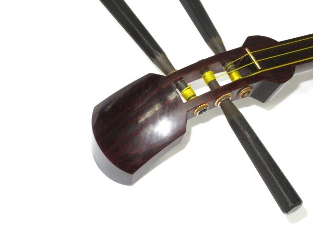 中古三味線　紅木　長唄