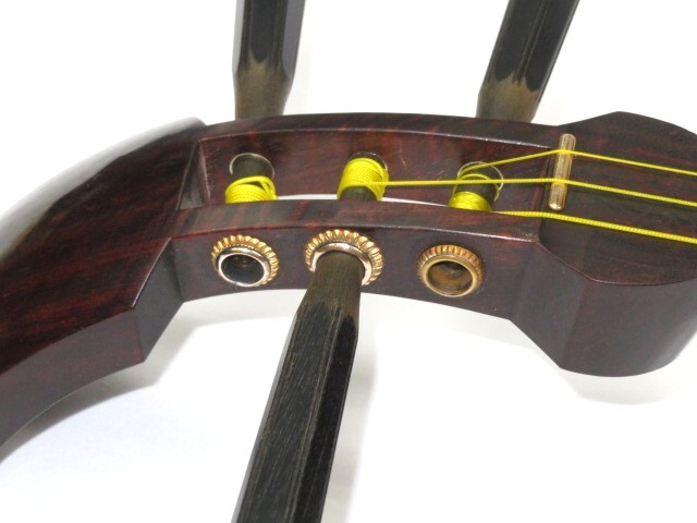 中古三味線　紅木　長唄