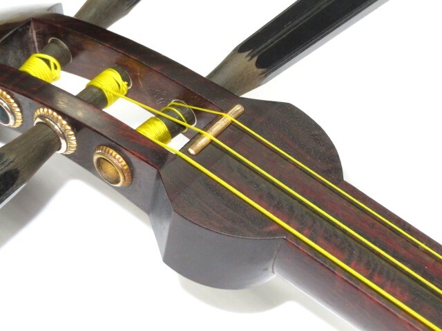 中古三味線　紅木　長唄