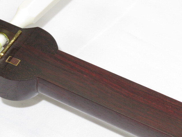 中古三味線　紅木　津軽