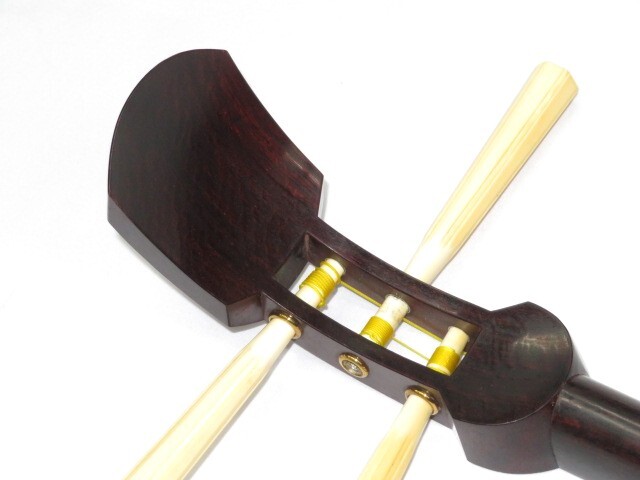 中古三味線　紅木　長唄