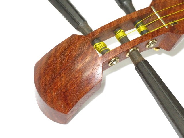新品　トチ花梨三味線　小唄端唄