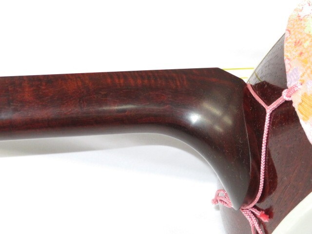 中古三味線　紅木　地唄