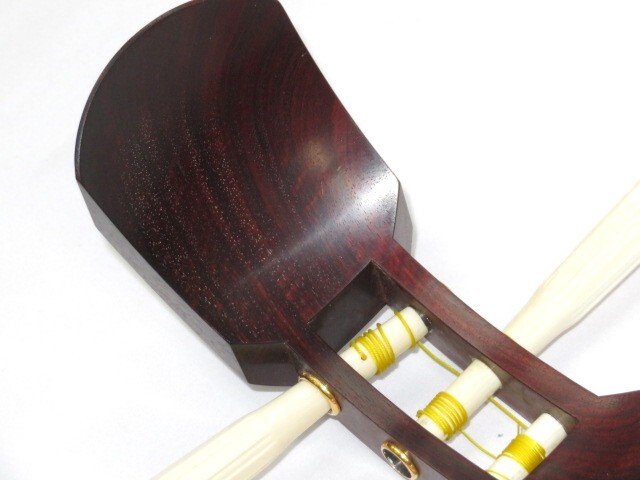 中古三味線　紅木　地唄