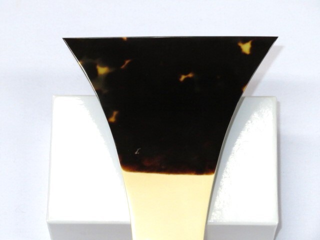 津山撥(プラスチック台先ベッコウ) 三味線・お琴の老舗 菊岡 中むら】地唄三味線用 津山べっ甲撥
