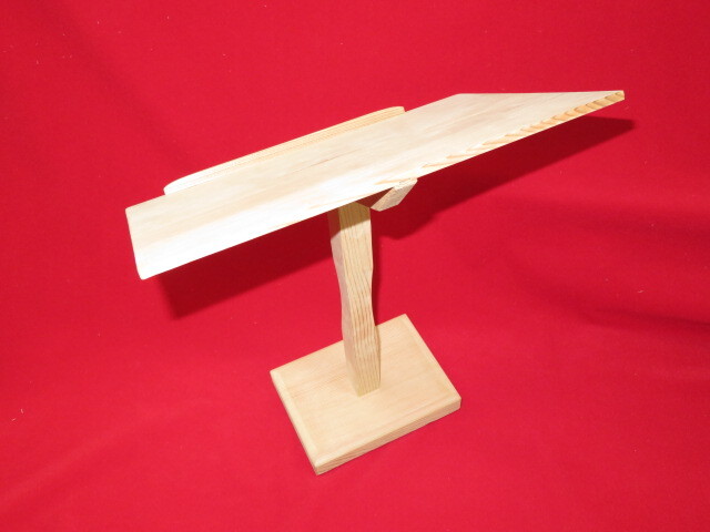 三味線・お琴の老舗 菊岡 中むら】小唄三味線用 桐製 1本足見台 桑巻き