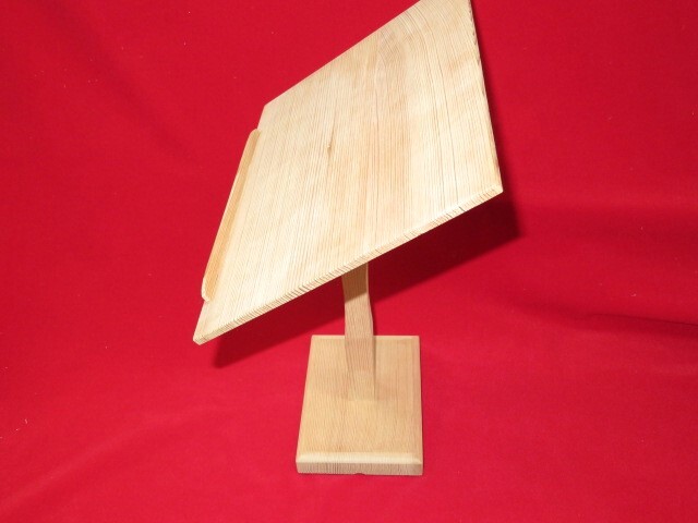 三味線・お琴の老舗 菊岡 中むら】小唄三味線用 桐製 1本足見台 桑巻き