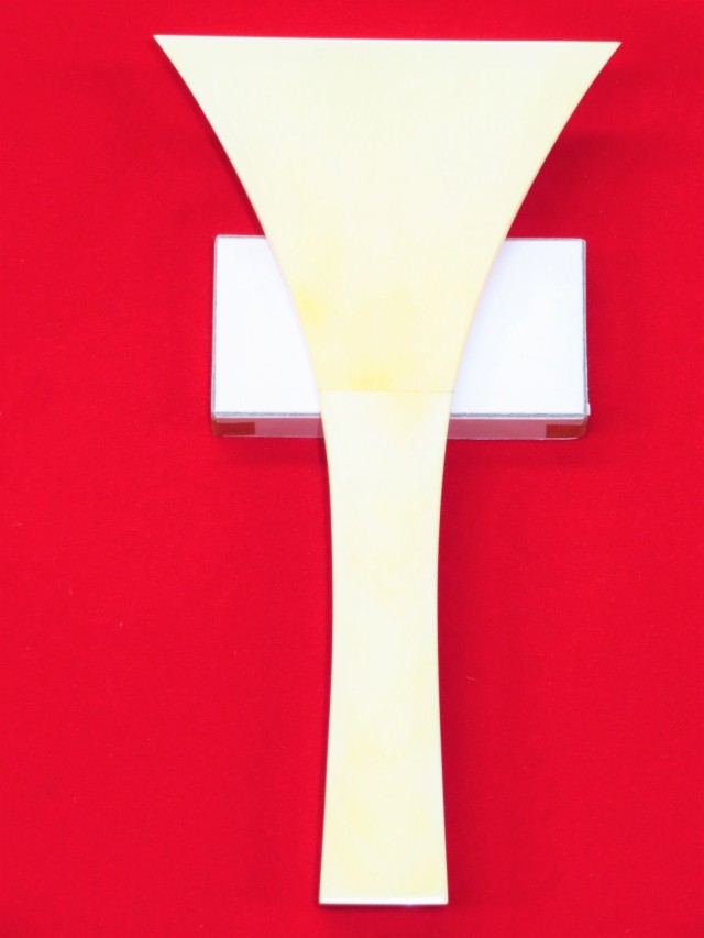 象牙撥 三味線 三味線用 撥 バチ 象牙調撥 万葉（50匁・民謡三味線用） : 和