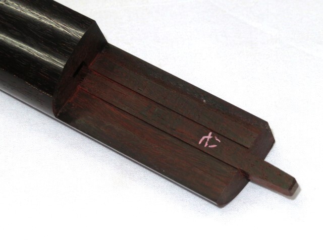 リニューアル中古三味線 紅木 長唄 象牙糸巻き 丸打ち胴 5468