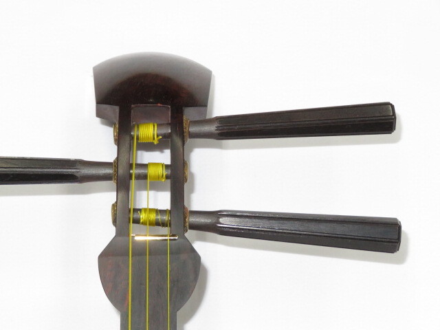 中古三味線　紅木　長唄