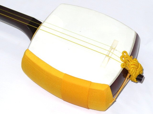 中古三味線　紅木　民謡