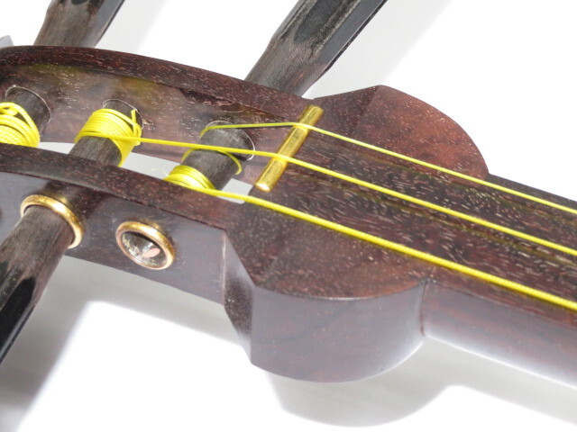 中古三味線　紅木　長唄