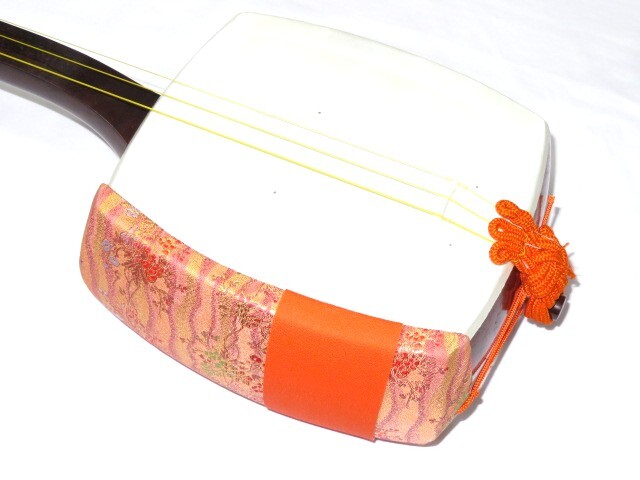 中古三味線　紅木　長唄