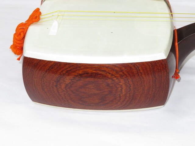 中古三味線　紅木　長唄