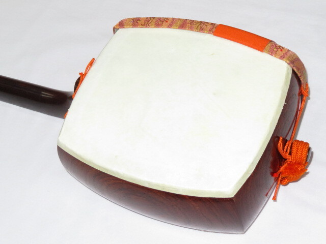 中古三味線　紅木　長唄