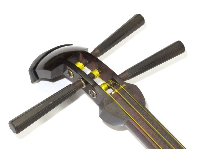 中古三味線　紅木　長唄