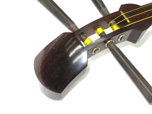 中古三味線　紅木　長唄