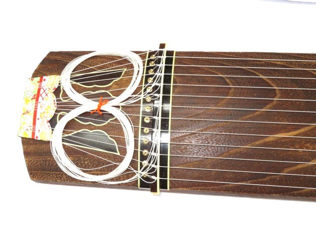 三味線・お琴の老舗 菊岡 中むら】中古 お琴セット045 紫檀半上角