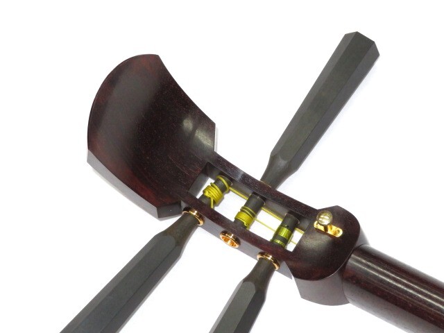 中古三味線　半津軽　紅木