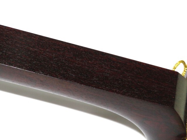 中古三味線　半津軽　紅木