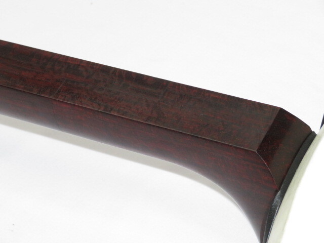 中古三味線　紅木　津軽　金細　綾杉胴