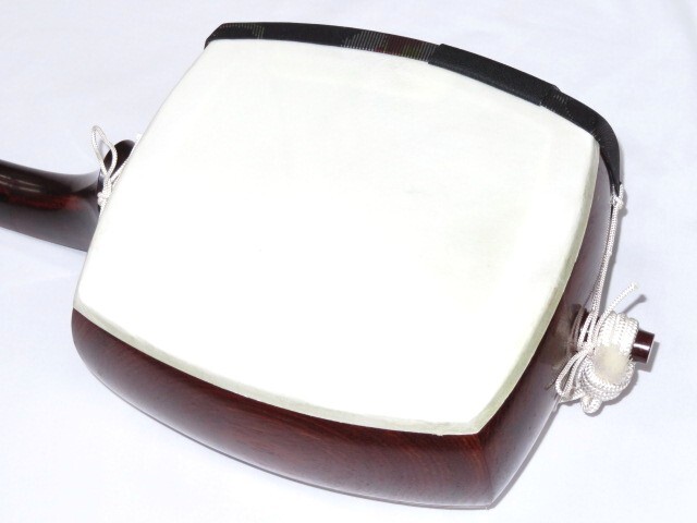 中古三味線　紅木　小唄端唄