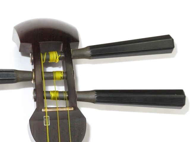 中古三味線　紅木　小唄端唄