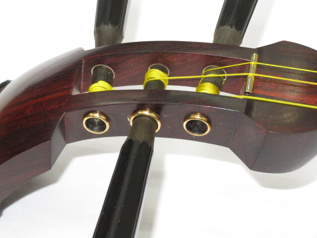 中古三味線　紅木　地唄