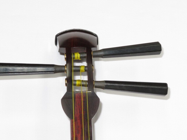 中古三味線　紅木　地唄