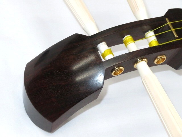 中古三味線　紅木　地唄