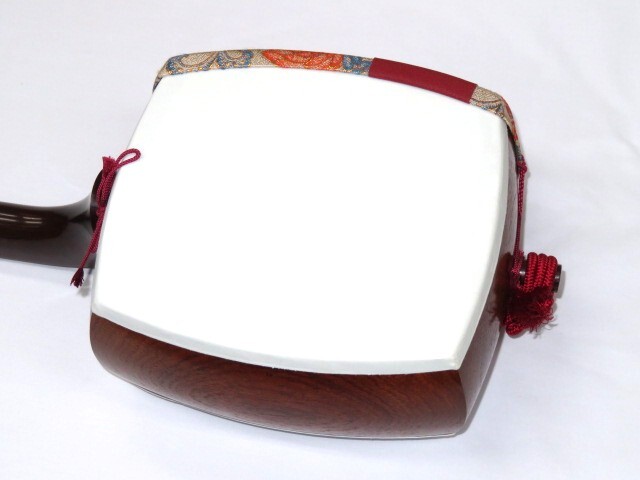 中古三味線　紅木　長唄